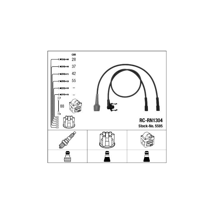 Uždegimo laido komplektas NGK 5595