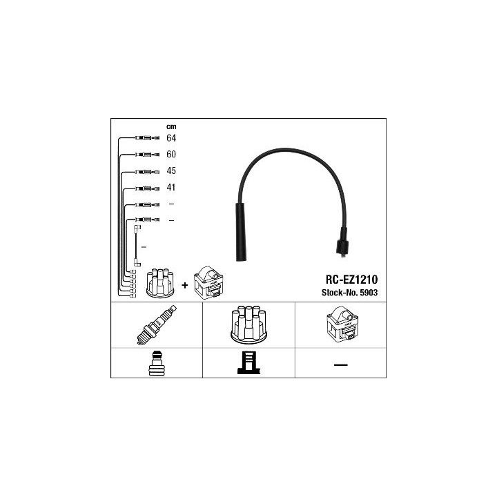 Uždegimo laido komplektas NGK 5903