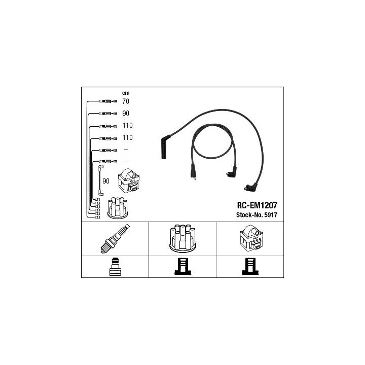 Uždegimo laido komplektas NGK 5917