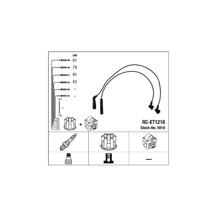 Uždegimo laido komplektas NGK 5919