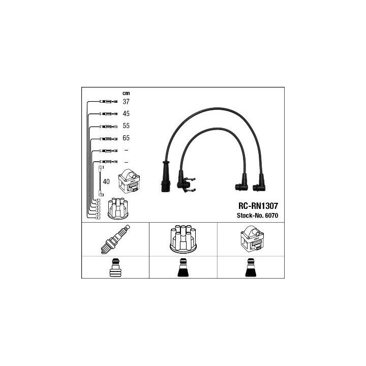 Uždegimo laido komplektas NGK 6070