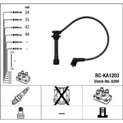 Uždegimo laido komplektas NGK 6209