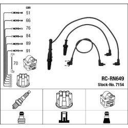 Uždegimo laido komplektas NGK 7154