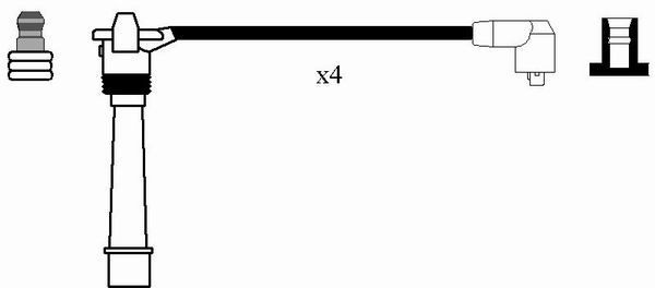 Uždegimo laido komplektas NGK 7209