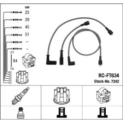 Uždegimo laido komplektas NGK 7242