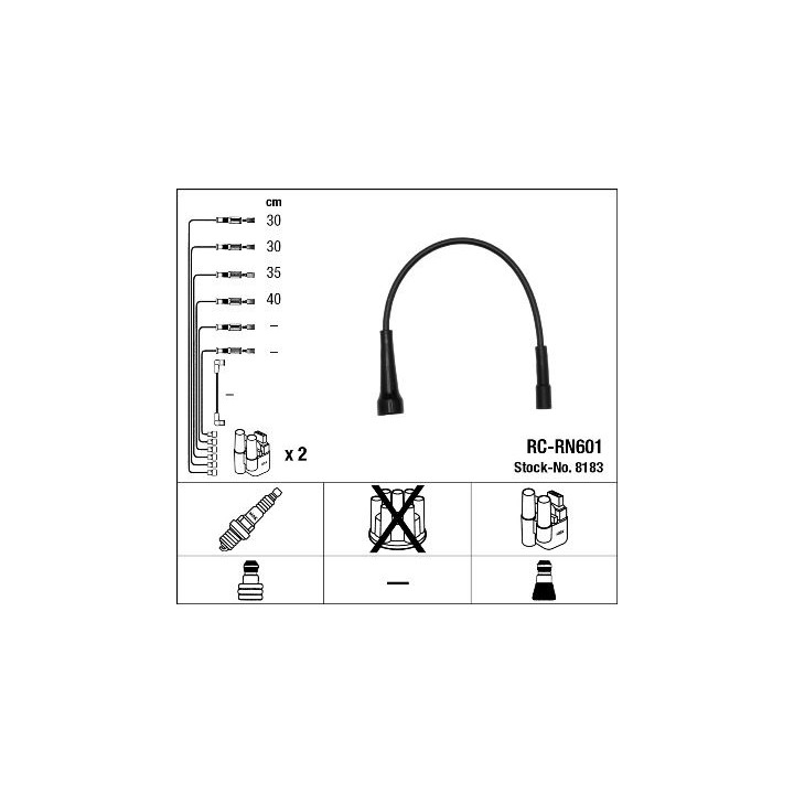 Uždegimo laido komplektas NGK 8183