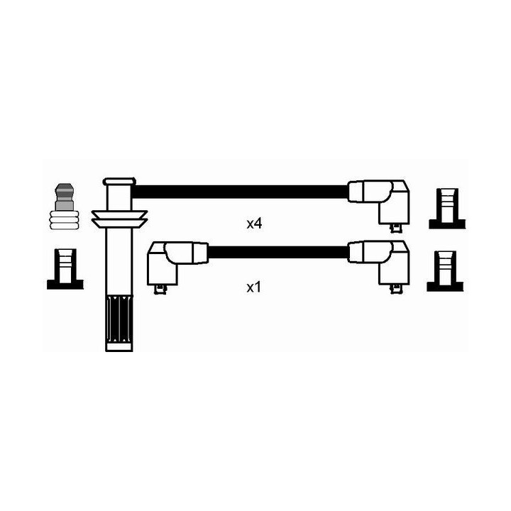 Uždegimo laido komplektas NGK 8202