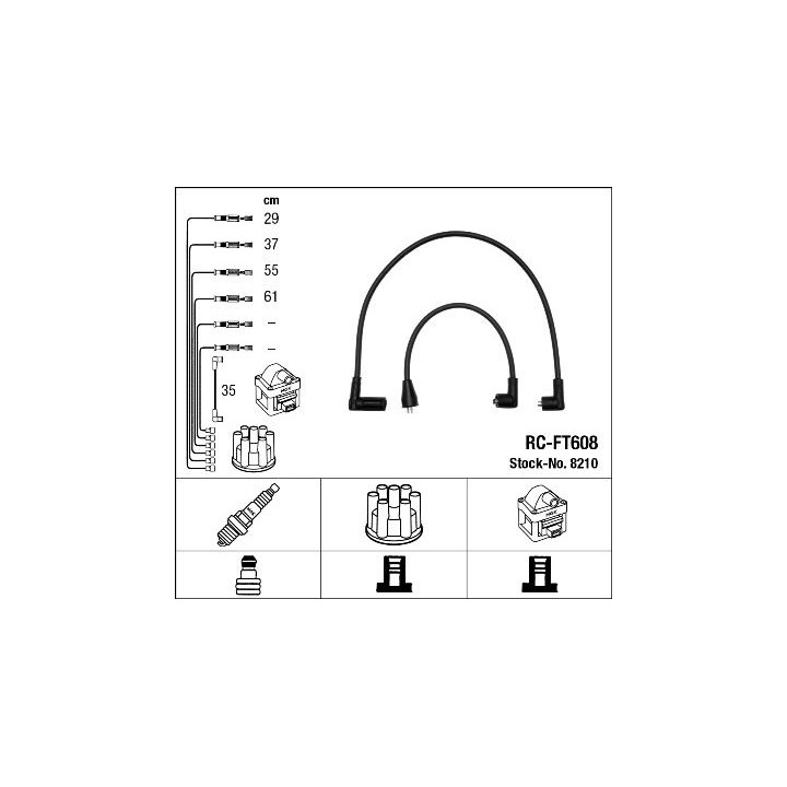 Uždegimo laido komplektas NGK 8210