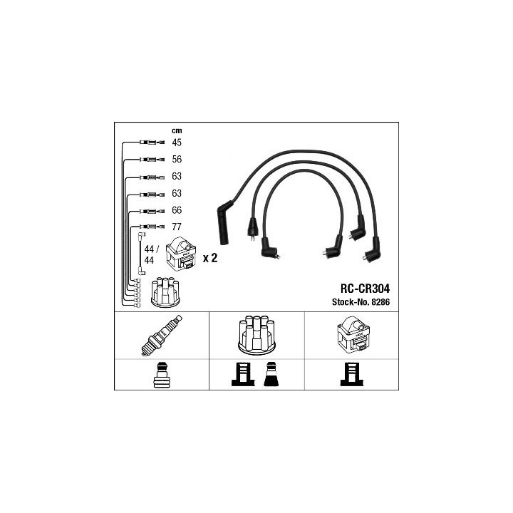 Uždegimo laido komplektas NGK 8286