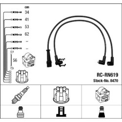 Uždegimo laido komplektas NGK 8470