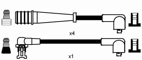 Uždegimo laido komplektas NGK 8470