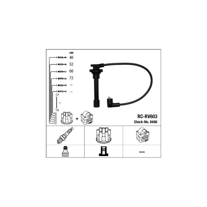 Uždegimo laido komplektas NGK 8496