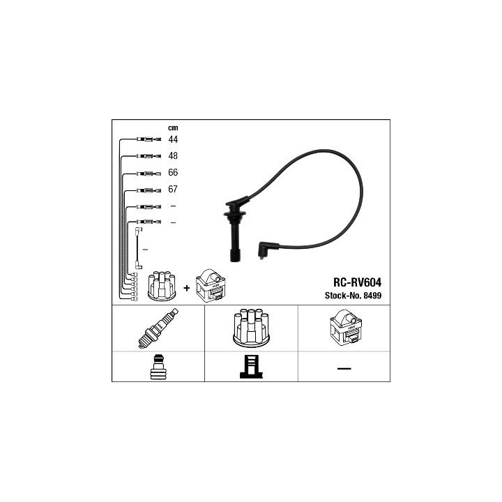 Uždegimo laido komplektas NGK 8499