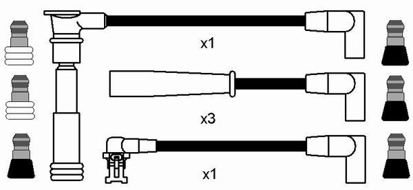 Uždegimo laido komplektas NGK 8510