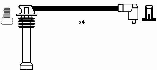 Uždegimo laido komplektas NGK 8542