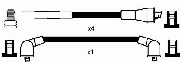 Uždegimo laido komplektas NGK 8568