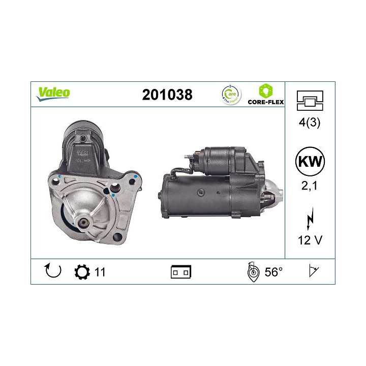 Starteris VALEO 201038