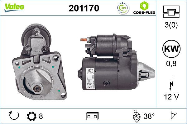Starteris VALEO 201170