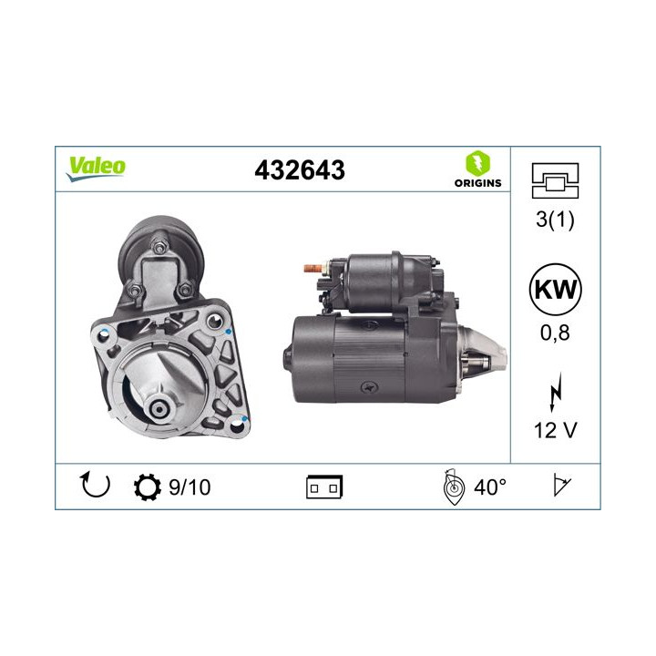 Starteris VALEO 432643