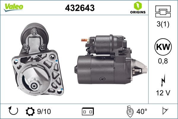 Starteris VALEO 432643