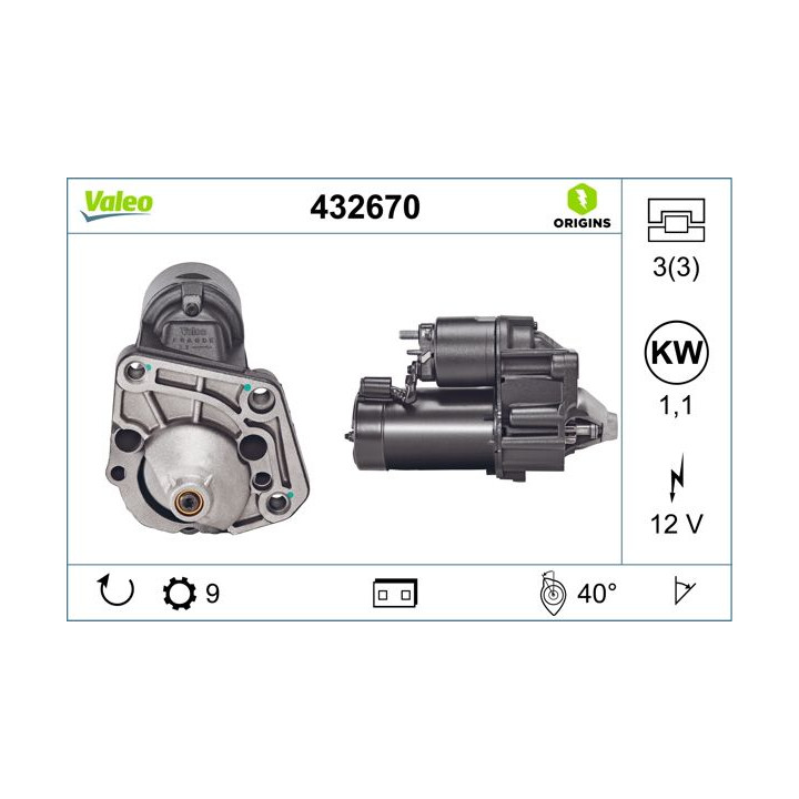 Starteris VALEO 432670