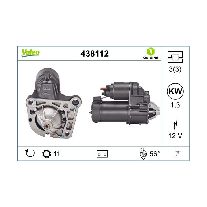 Starteris VALEO 438112