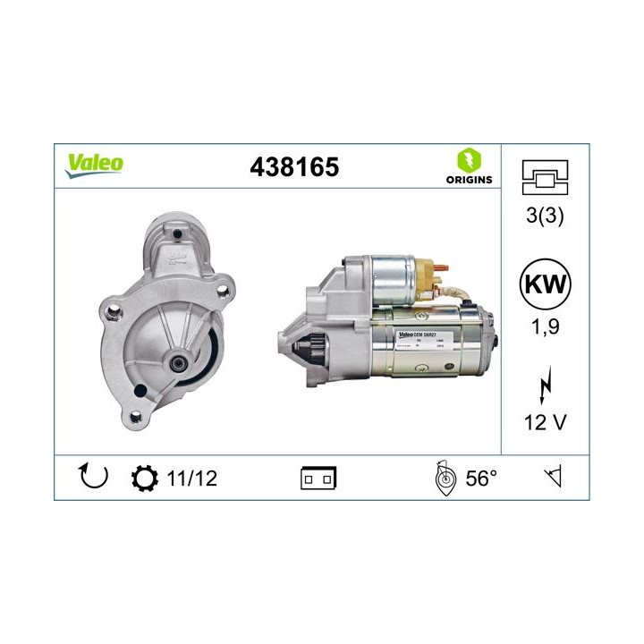 Starteris VALEO 438165