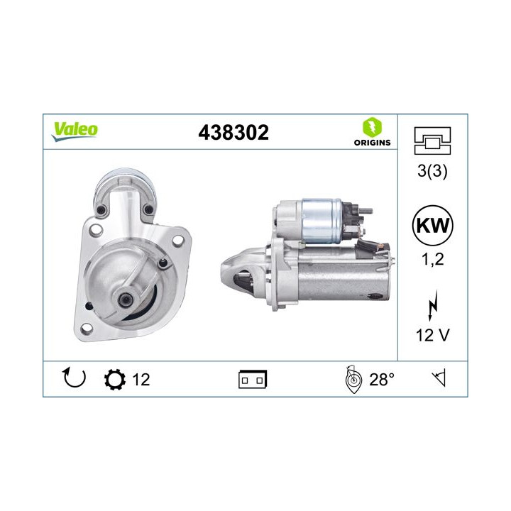 Starteris VALEO 438302