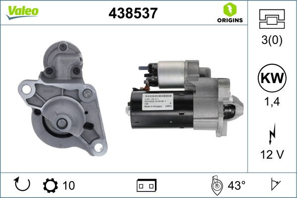 Starteris VALEO 438537