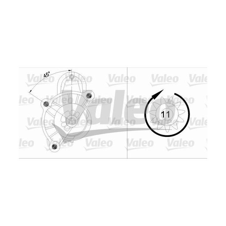Starteris VALEO 455513