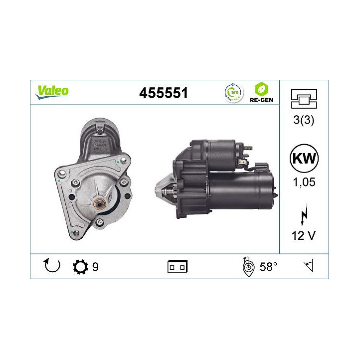 Starteris VALEO 455551