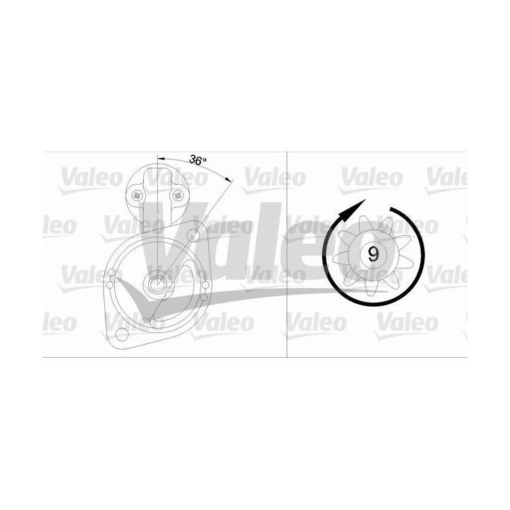 Starteris VALEO 455555