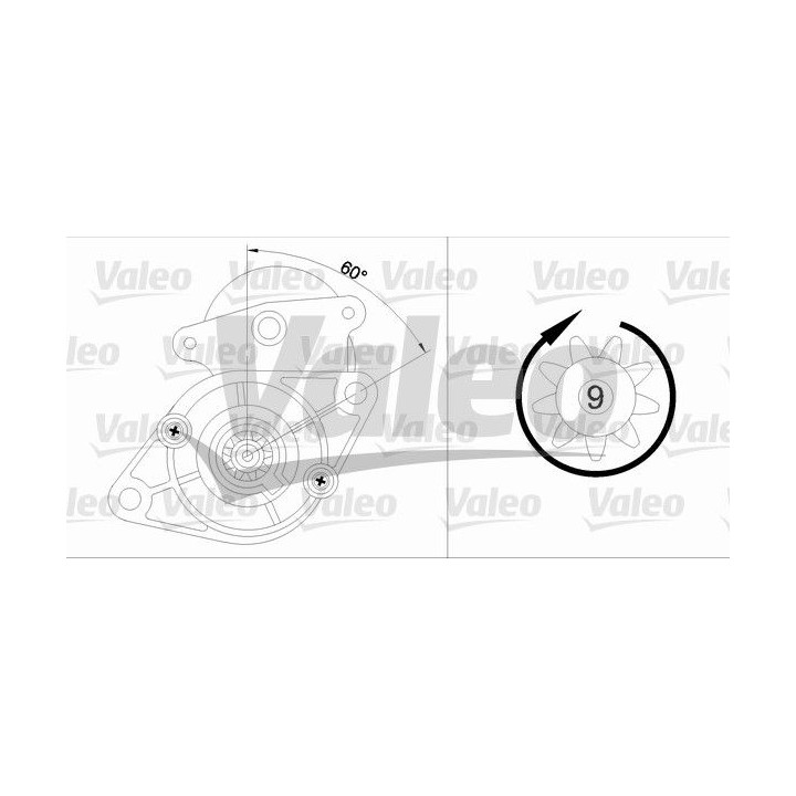 Starteris VALEO 455587