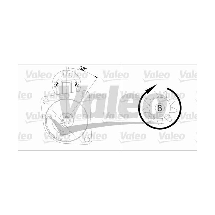 Starteris VALEO 455606