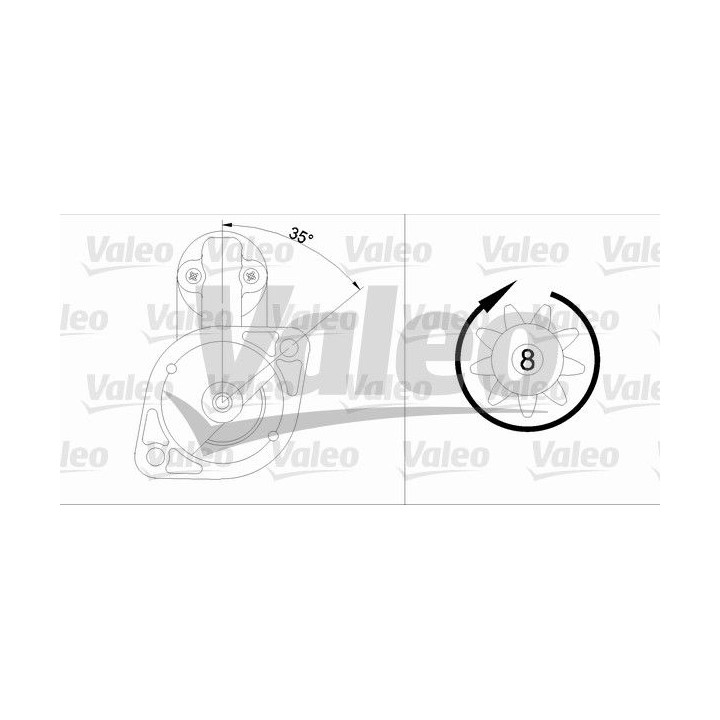 Starteris VALEO 455607