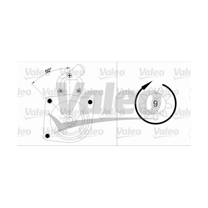Starteris VALEO 455626