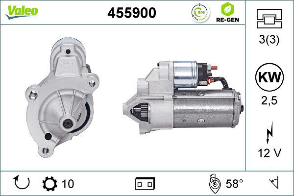 Starteris VALEO 455900