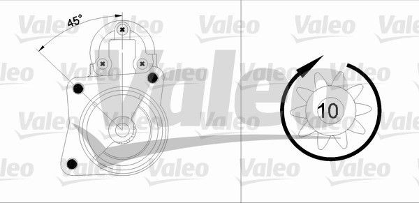 Starteris VALEO 455904