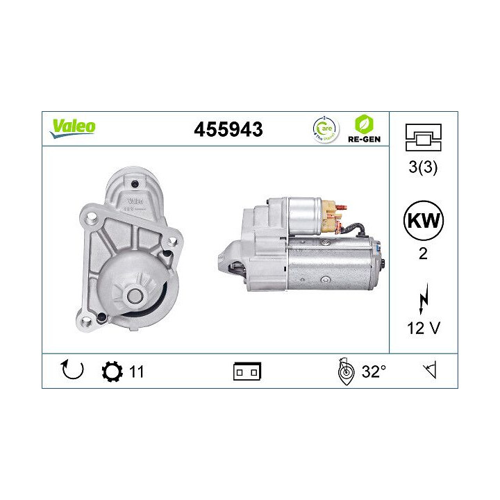 Starteris VALEO 455943