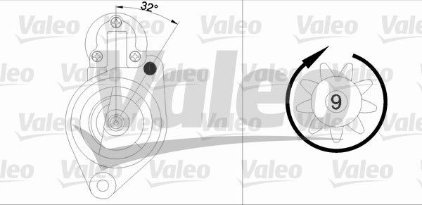 Starteris VALEO 458184