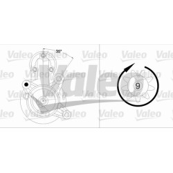 Starteris VALEO 458204