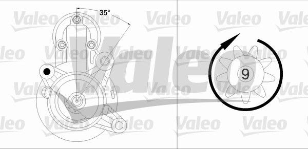 Starteris VALEO 458204