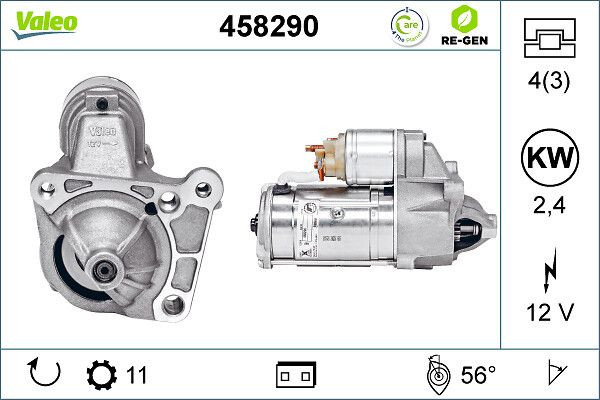 Starteris VALEO 458290