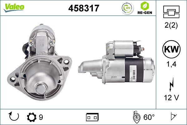 Starteris VALEO 458317