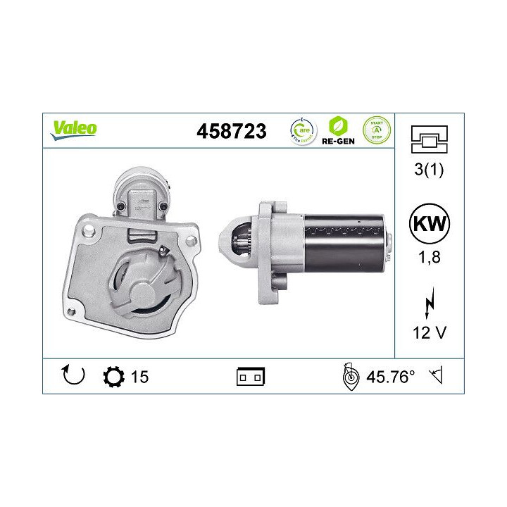 Starteris VALEO 458723