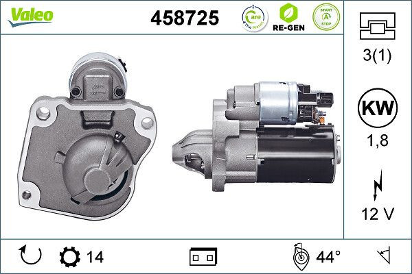Starteris VALEO 458725