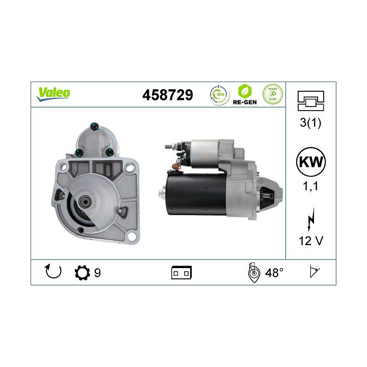 Starteris VALEO 458729