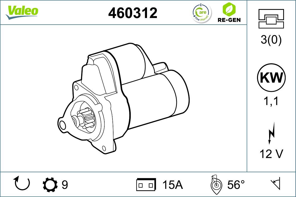 Starteris VALEO 460312