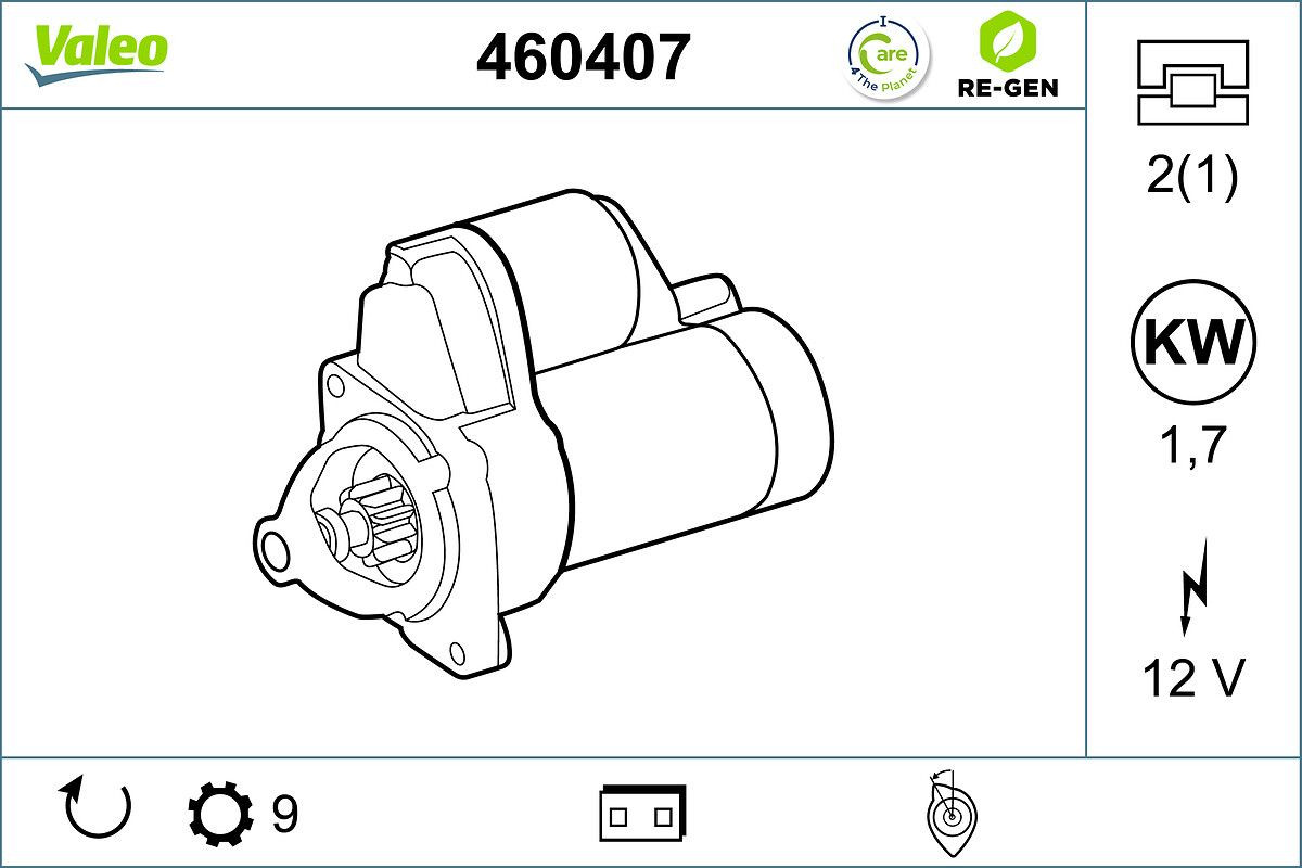 Starteris VALEO 460407