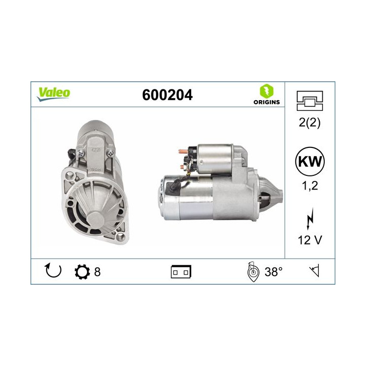 Starteris VALEO 600204
